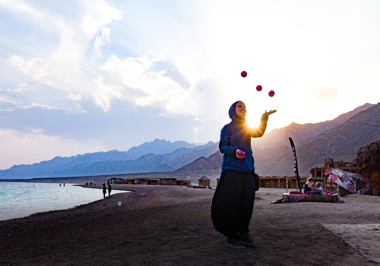Balance is a sham, but juggling balls can be a blast
